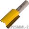 Straight Bit 25mm X 38mm Cut 2 Flute Metric 1/2' Shank
